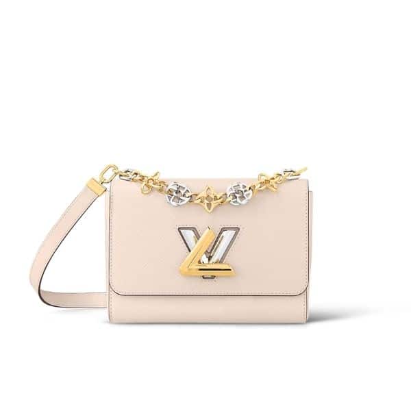 LOUIS VUITTON MM TWIST BAG WHITE 23CM M22774