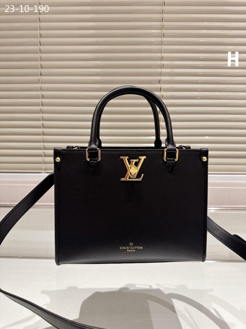 Alternative view of LOUIS VUITTON LOCK GO BAGS BLACK 25CM M22311