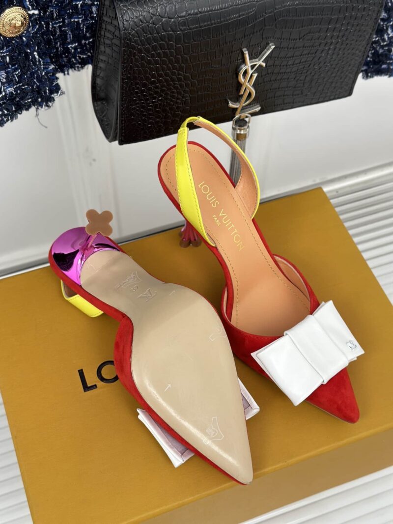 Alternative view of LOUIS VUITTON BLOSSOM SLINGBACK PUMP RED 1AC92O