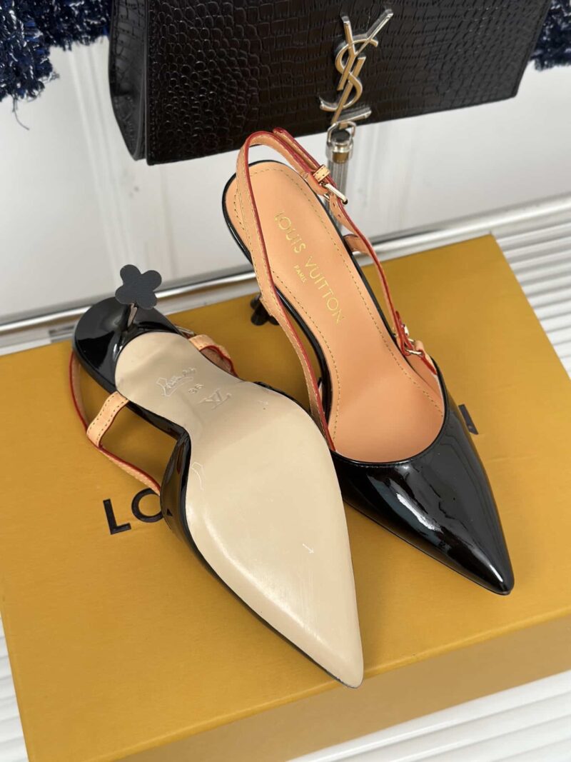 Alternative view of LOUIS VUITTON BLOSSOM SLINGBACK PUMP BLACK 1AC8NP