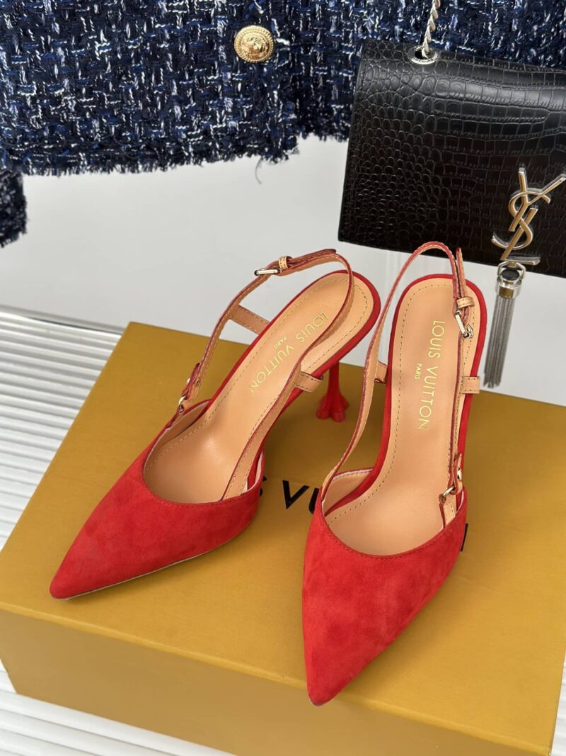 Alternative view of LOUIS VUITTON BLOSSOM SLINGBACK PUMP RED 1AC8F5
