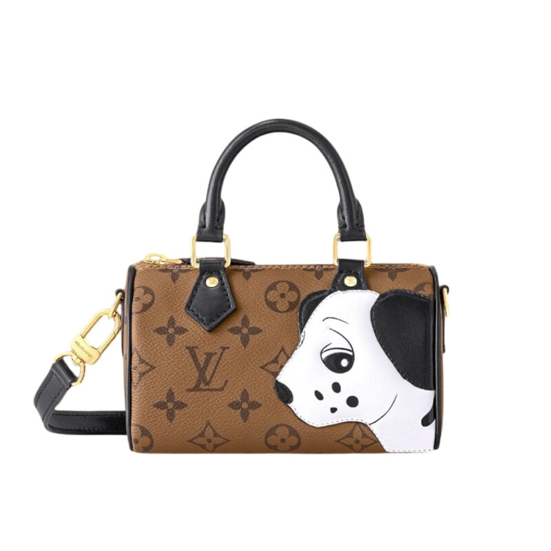 LOUIS VUITTON NANO SPEEDY MONOGRAM REVERSE COATED CANVAS 16CM M83688