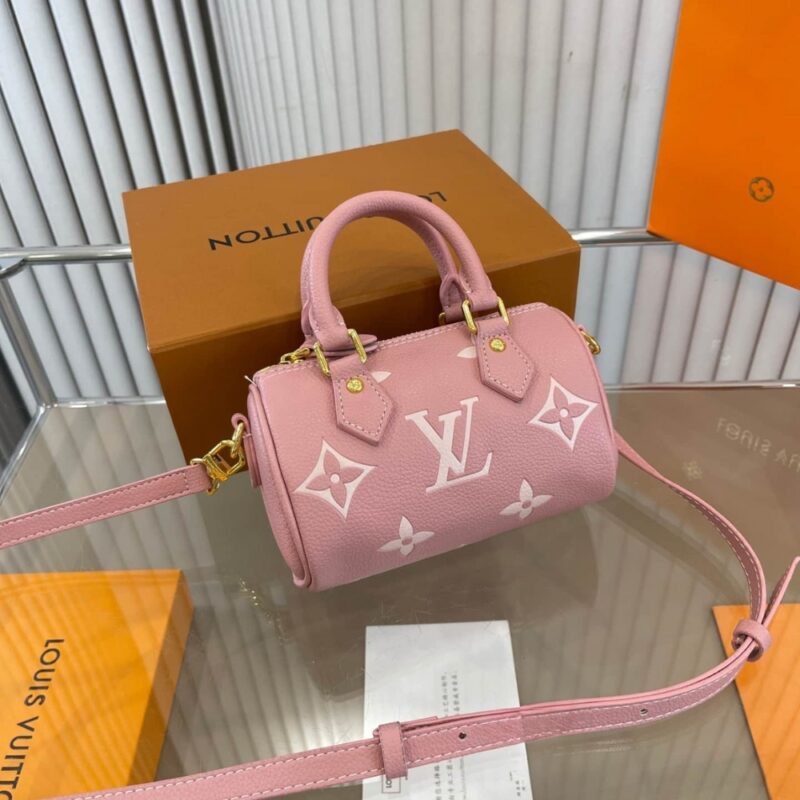Alternative view of Louis Vuitton Nano Speedy Monogram Canvas Pink 17Cm M81456