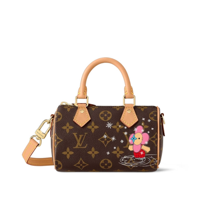 LOUIS VUITTON NANO SPEEDY BAG MONOGRAM BROWN 16CM M82624