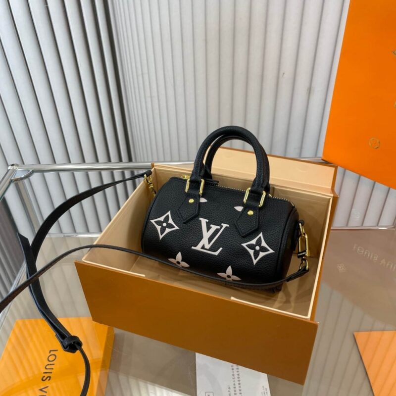 Alternative view of Louis Vuitton Nano Speedy Monogram Canvas Black 17Cm M81456