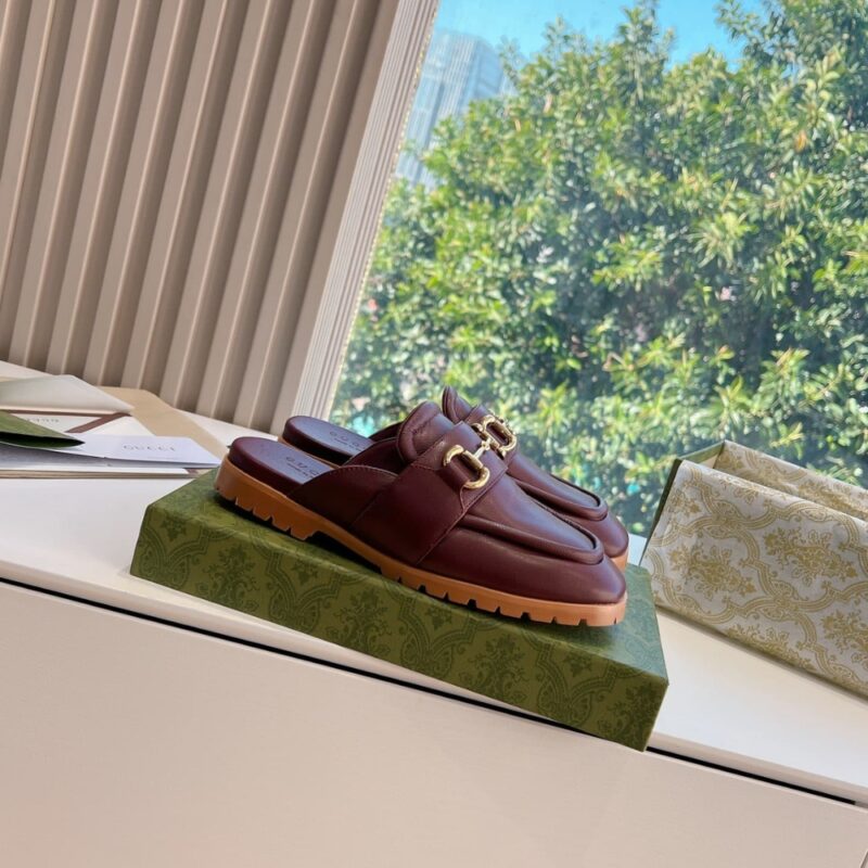 Alternative view of GUCCI WOMEN'S MULE WITH HORSEBIT BROWN 771096 AACAI 2208