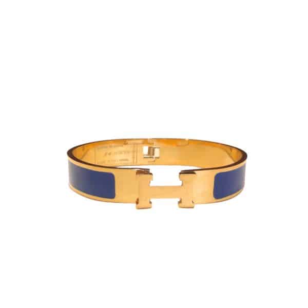 HERMES CLIC CLAC H BRACELET BLUE