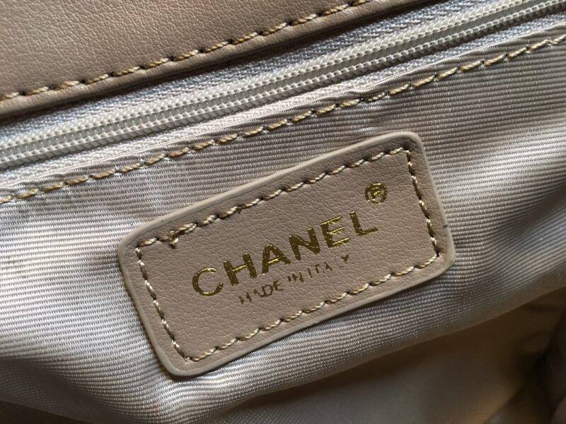 Alternative view of CHANEL FLAP BACKPACK BEIGE 23CM