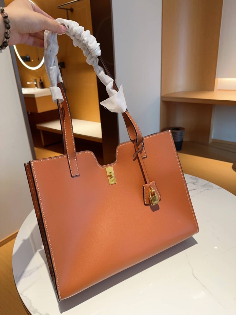 Alternative view of CELINE TOTE 16 SMOOTH CALF BROWN 37CM 112583EZU 04LU