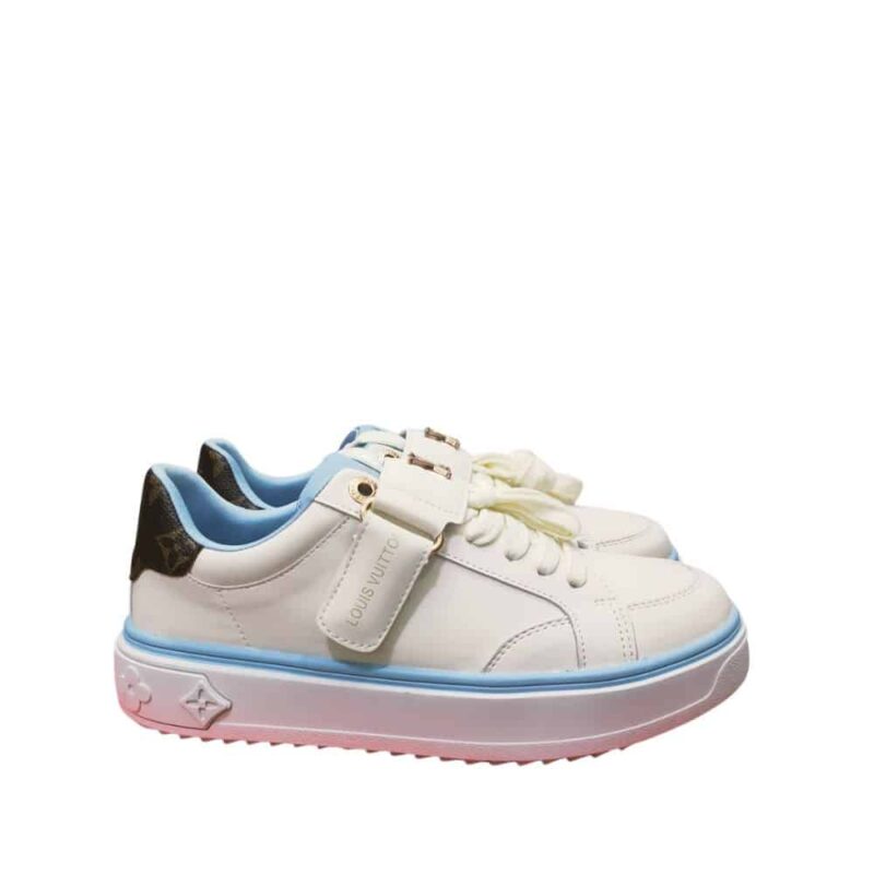 LOUIS VUITTON TIME OUT SNEAKER WHITE AND BLUE