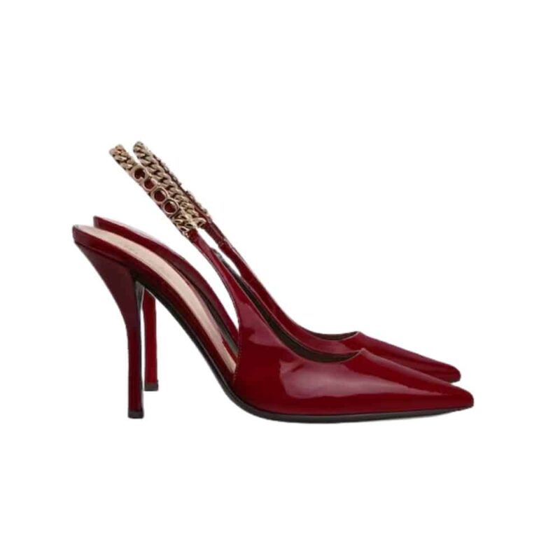 GUCCI SIGNORIA SLINGBACK PUMP RED 783821 BNC80 6207