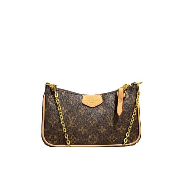 LOUIS VUITTON EASY POUCH ON STRAP MONOGRAM BROWN 26CM