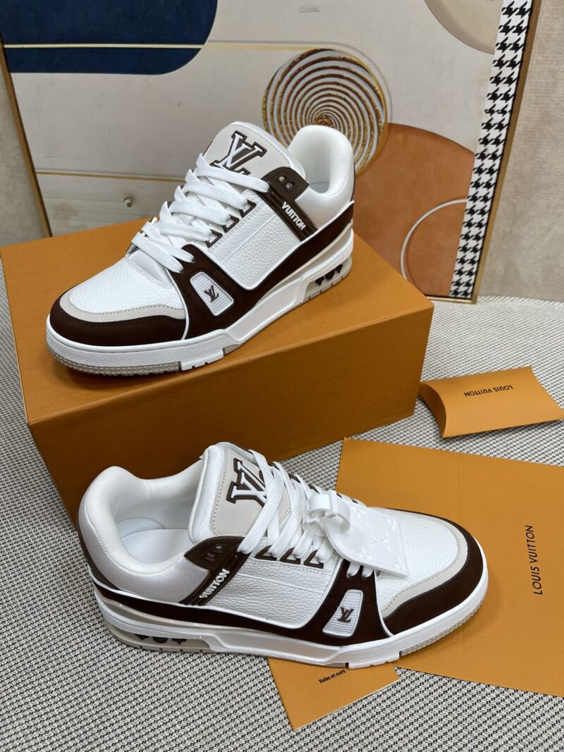 Alternative view of LOUIS VUITTON LV TRAINER SNEAKER BROWN 1ABLVB
