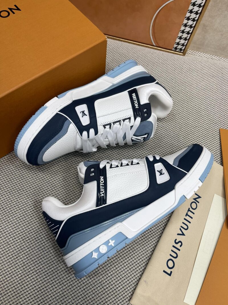 Alternative view of LOUIS VUITTON LV TRAINER SNEAKER BLUE 1ABNKC