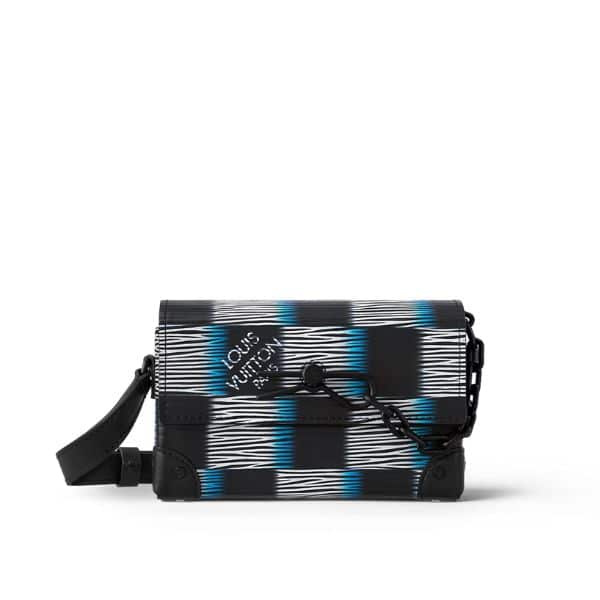 LOUIS VUITTON STEAMER WEARABLE WALLET BLUE 18CM M82819