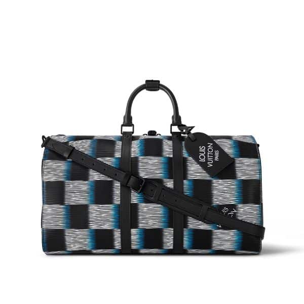 LOUIS VUITTON KEEPALL BANDOULIERE 55 BLUE MOON 45CM M23771