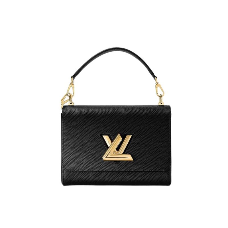 LOUIS VUITTON TWIST MM BAG BLACK 25CM