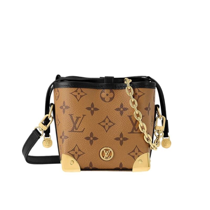 LOUIS VUITTON NOÉ PURSE MONOGRAM BROWN 12CM