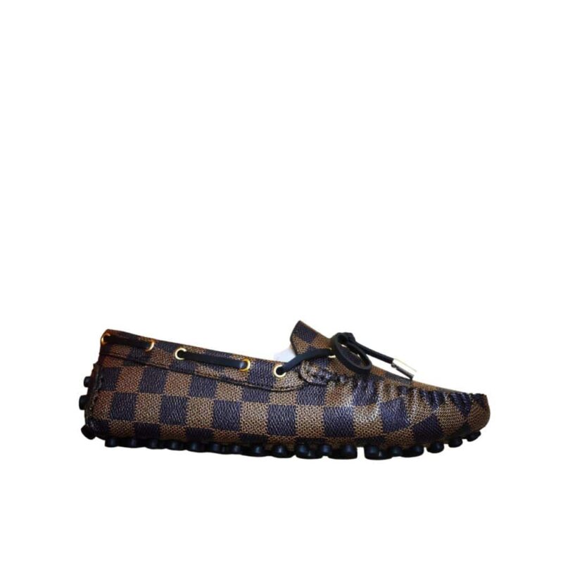 LOUIS VUITTON GLORIA LOAFERS DAMIER BROWN