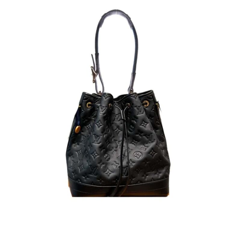 LOUIS VUITTON MINI LIN NOELIE BAG BLACK 26CM