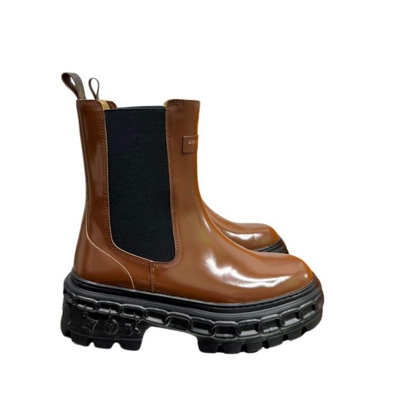 LOUIS VUITTON LV RECORD CHELSEA BOOT BROWN