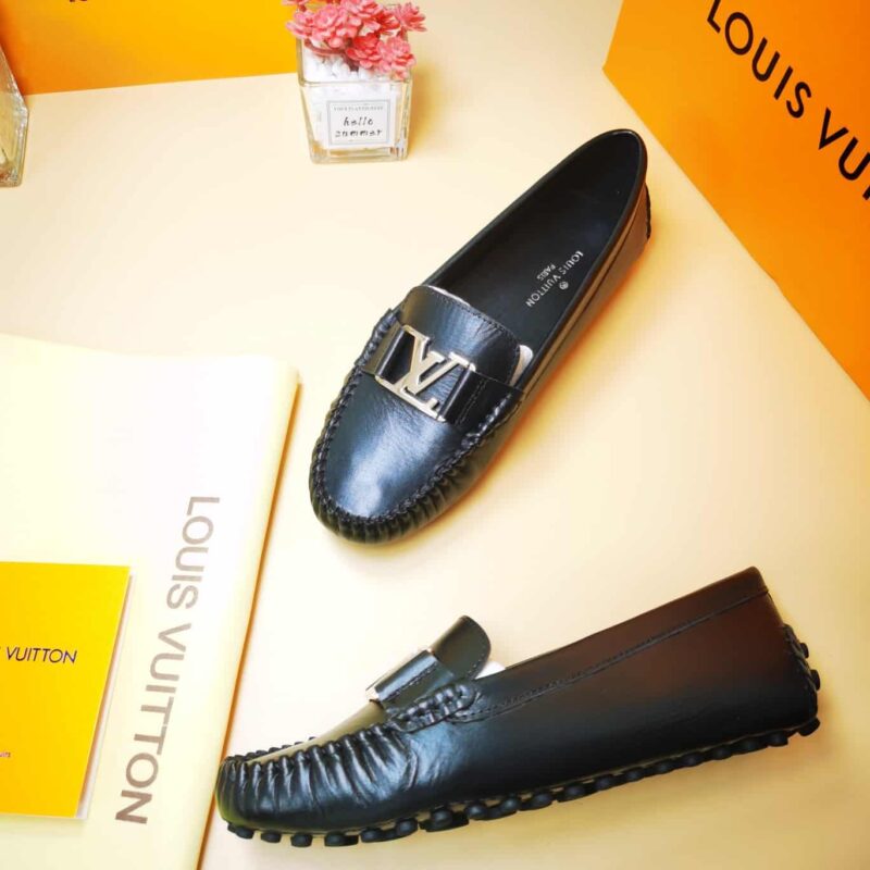 Alternative view of LOUIS VUITTON MONTE CARLO MOCASSIN SHOES BLACK