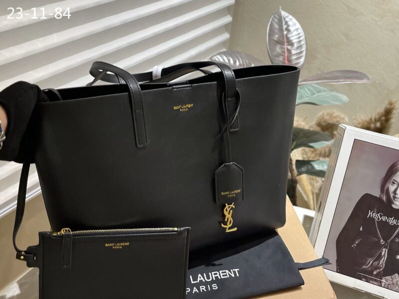 Alternative view of SAINT LAURENT SHOPPING SAINT LAURENT LEATHER BLACK 33CM 600281CSV0J9207