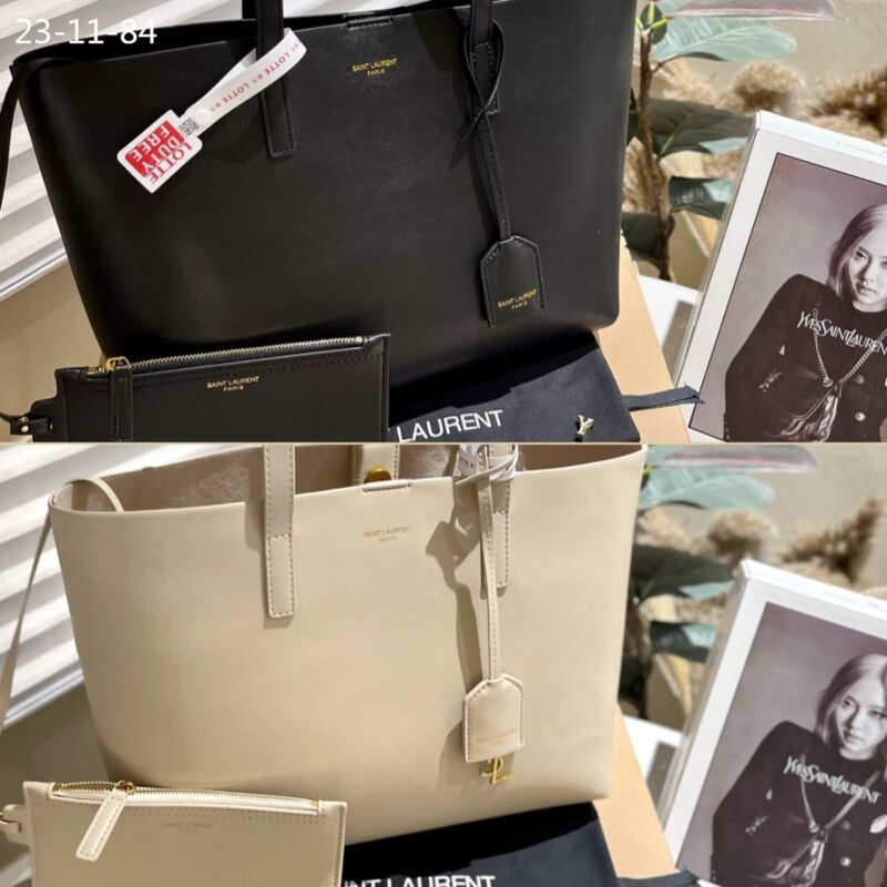 Alternative view of SAINT LAURENT SHOPPING SAINT LAURENT LEATHER WHITE 33CM 600281CSV0J9207