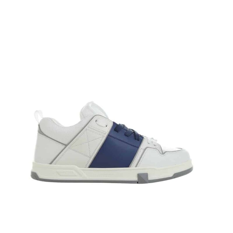 VALENTINO GARAVANI OPEN SKATE SNEAKERS WHITE AND BLUE