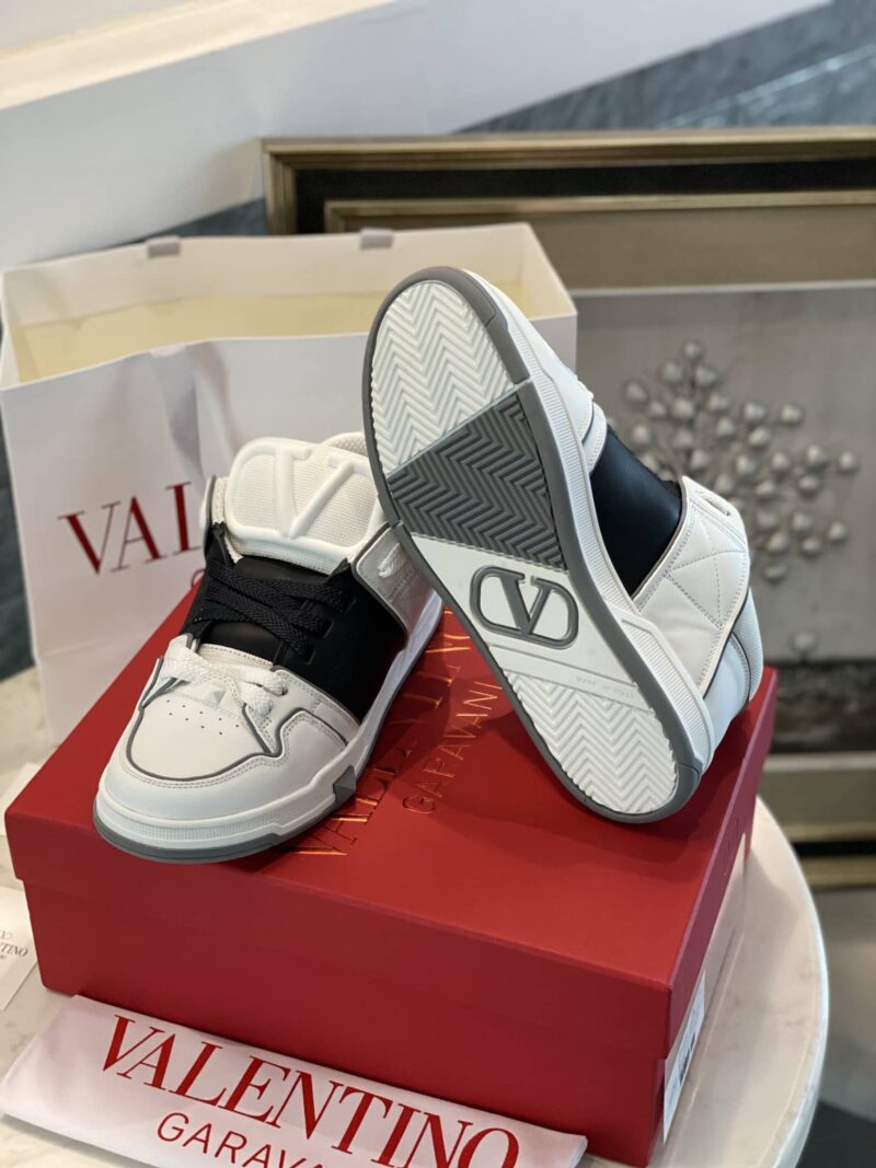 Alternative view of VALENTINO GARAVANI OPEN SKATE SNEAKERS WHITE AND BLACK