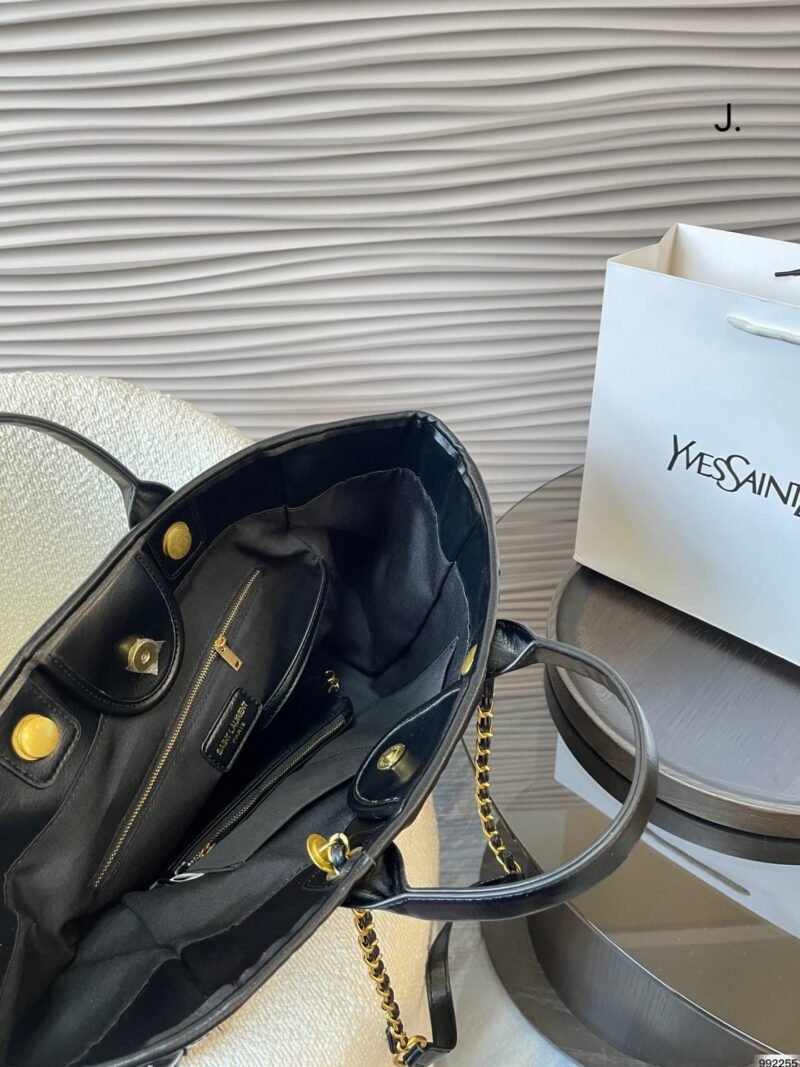 Alternative view of SAINT LAURENT SHOPPING TOTE BAG BLACK 40CM