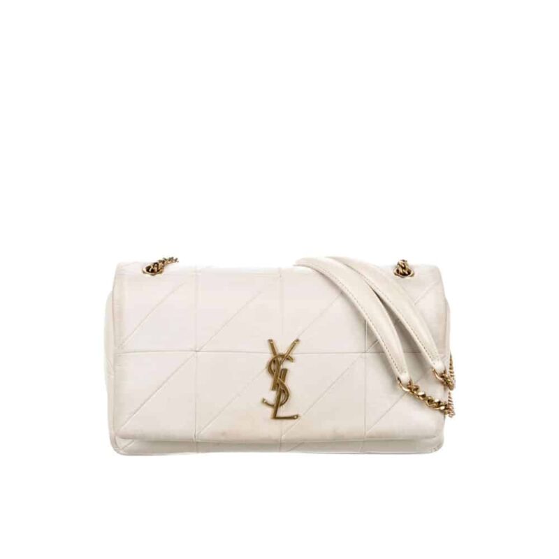 SAINT LAURENT JAMIE MEDIUM IN WHITE 26CM