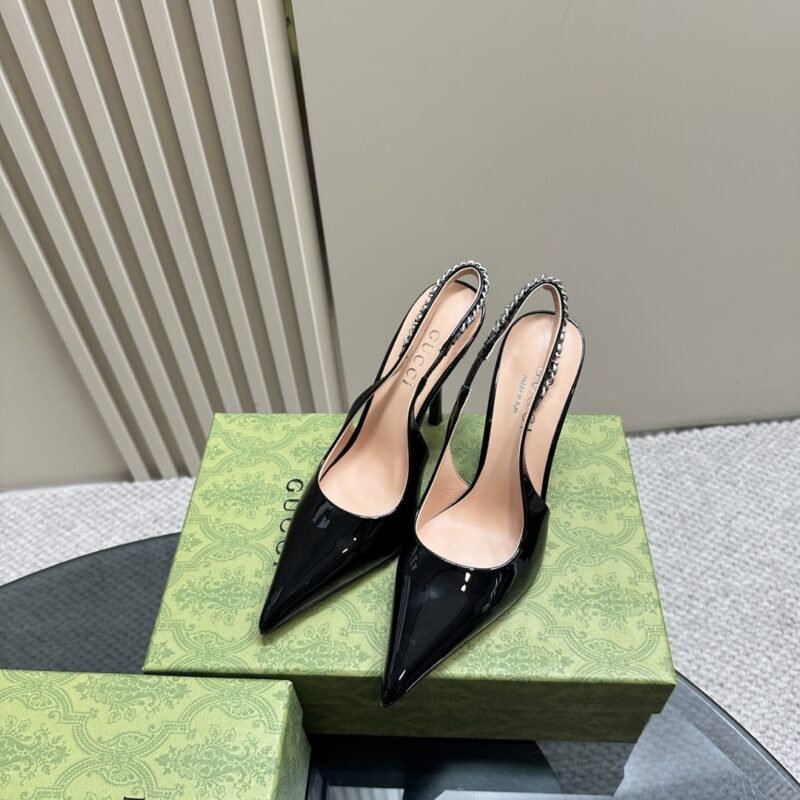 Alternative view of GUCCI SIGNORIA SLINGBACK PUMP BLACK