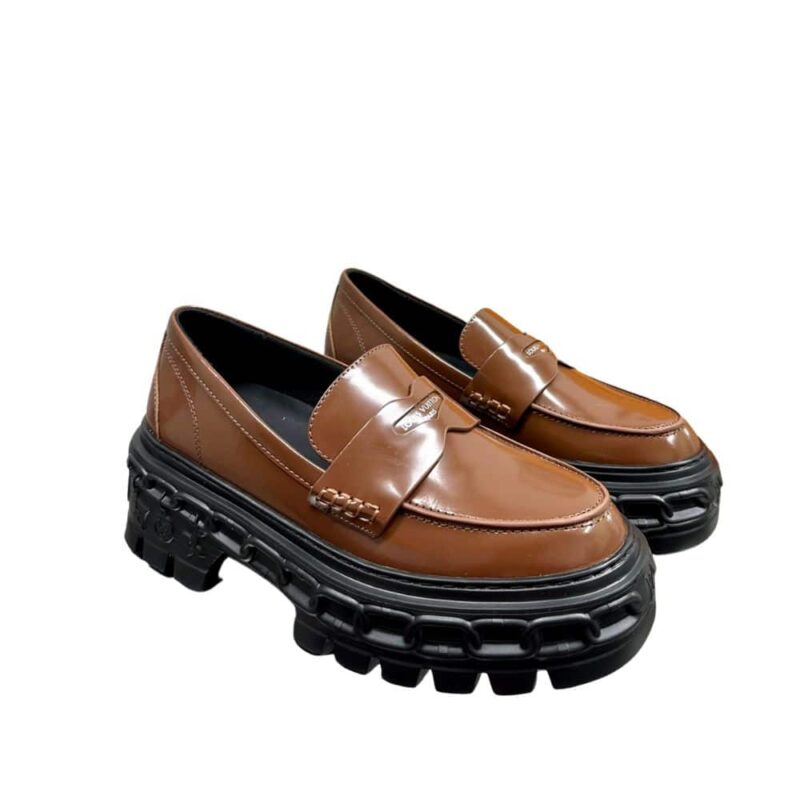 LOUIS VUITTON LV RECORD LOAFER BROWN