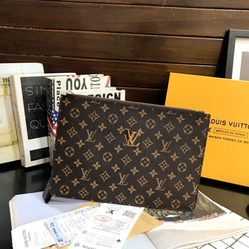 Alternative view of LOUIS VUITTON TO GO POCHETTE MONOGRAM BROWN 33CM