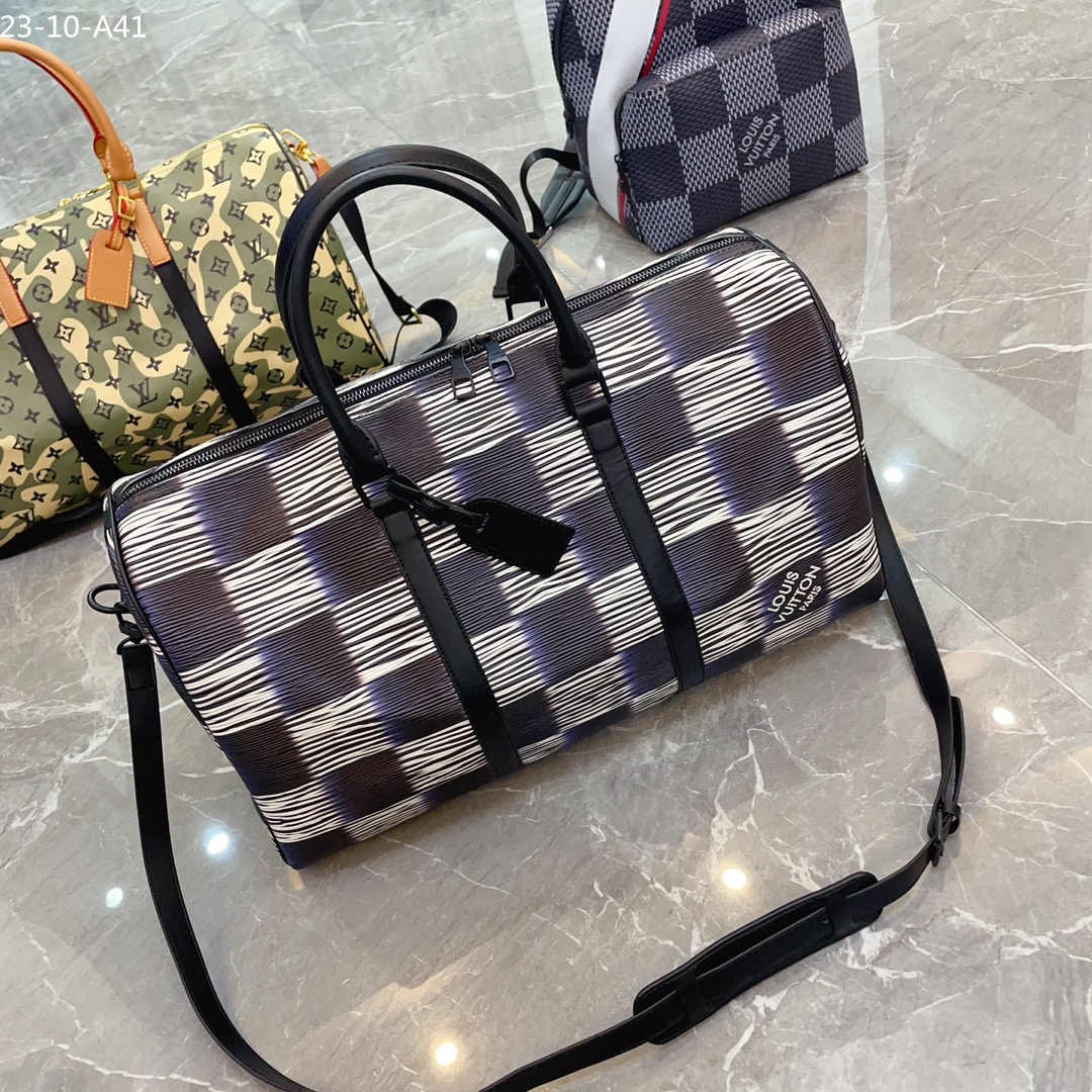 LOUIS VUITTON KEEPALL BANDOULIERE 55 BLUE MOON 45CM M23771 - Image 2