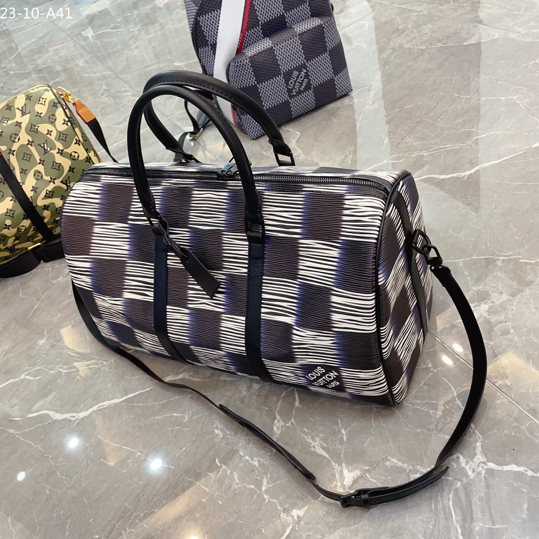 LOUIS VUITTON KEEPALL BANDOULIERE 55 BLUE MOON 45CM M23771 - Image 3