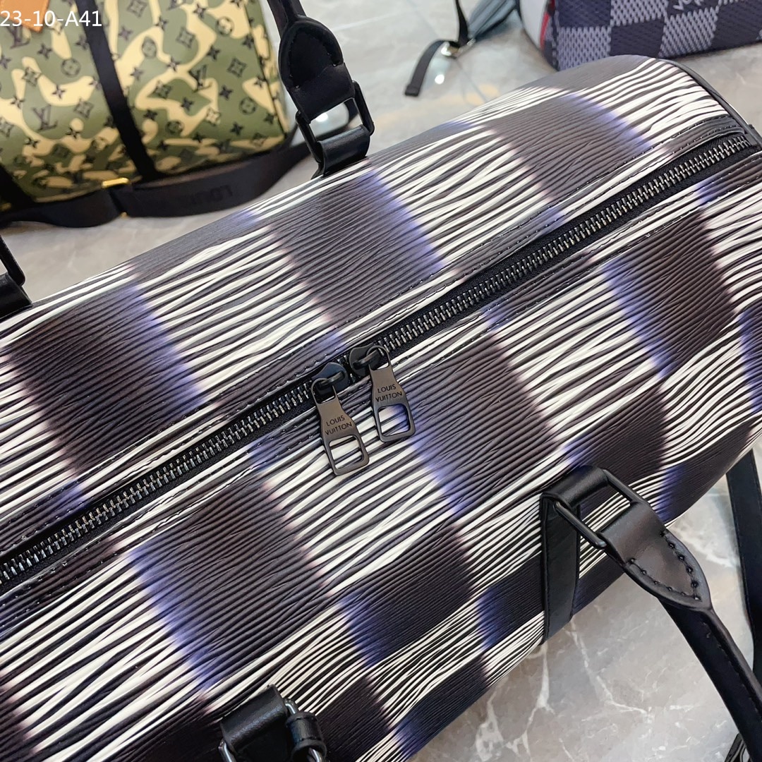 LOUIS VUITTON KEEPALL BANDOULIERE 55 BLUE MOON 45CM M23771 - Image 5