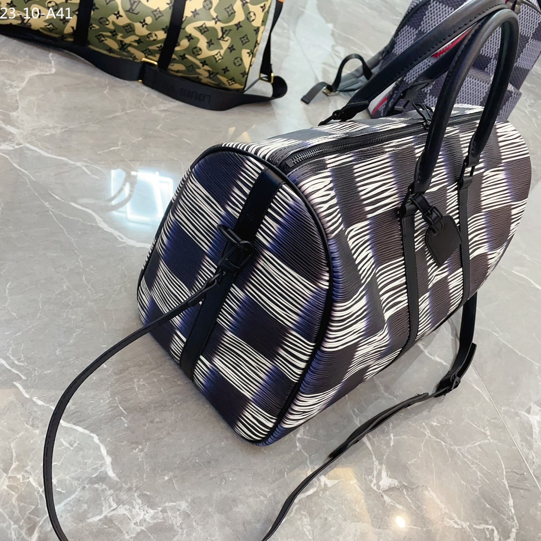 LOUIS VUITTON KEEPALL BANDOULIERE 55 BLUE MOON 45CM M23771 - Image 8