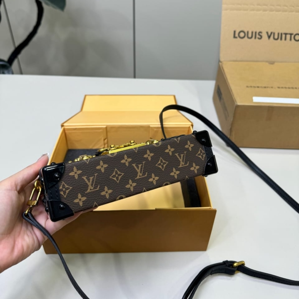 Louis Vuitton Petite Malle Monogram Dark Brown 20Cm M45943 - Image 4