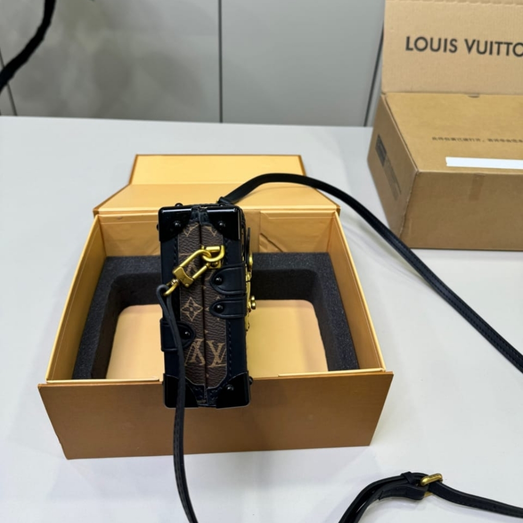 Louis Vuitton Petite Malle Monogram Dark Brown 20Cm M45943 - Image 5