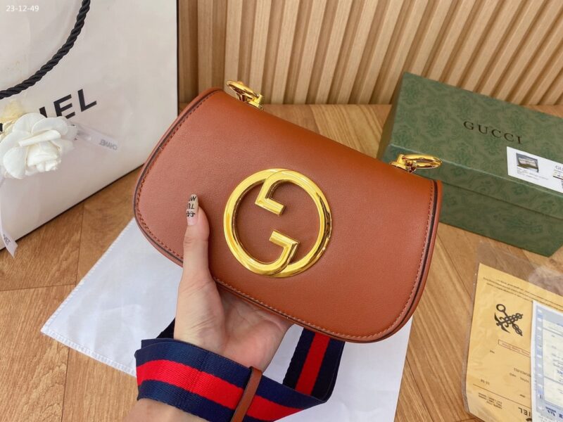 Alternative view of GUCCI BLONDIE MINI BAG BROWN 22CM 698643 UXXAG 2671