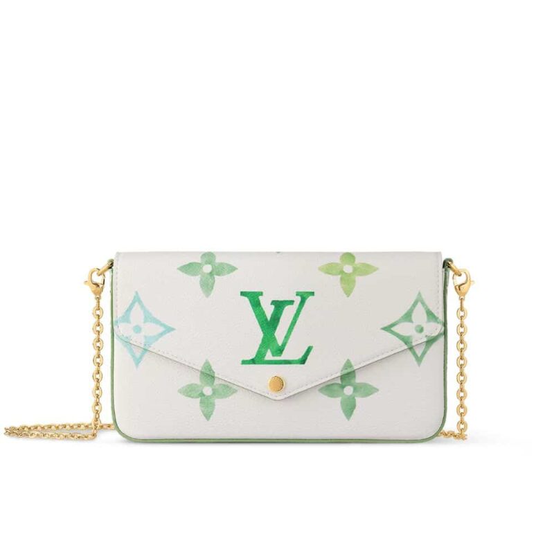 LOUIS VUITTON FÉLICIE POCHETTE GREEN 21CM M82965