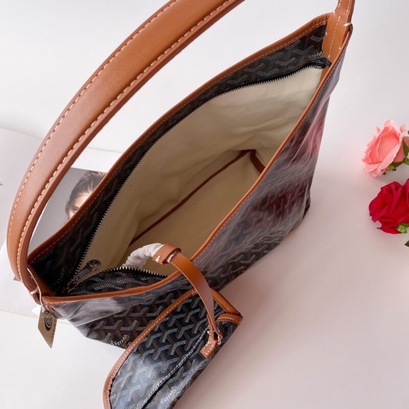 Alternative view of GOYARD BOHÈME HOBO BAG BLACK TAN 42CM BOHEMEPMLTY01CL03P