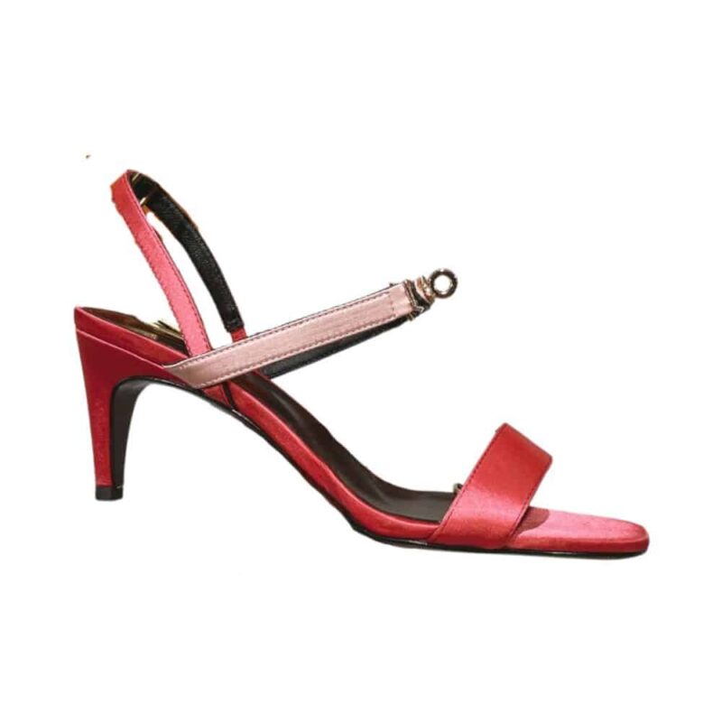 HERMES GLAMOUR 75 SANDAL RED
