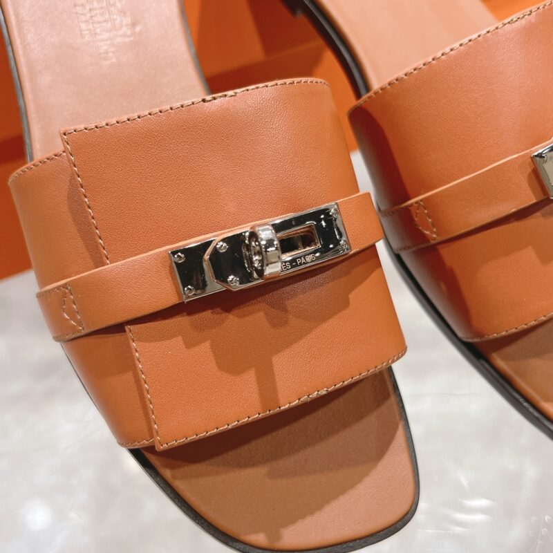 Alternative view of HERMES GIULIA SANDAL BROWN H231056Z A3360