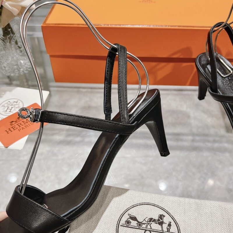 Alternative view of HERMES GLAMOUR 75 SANDAL BLACK H231060Z 02350