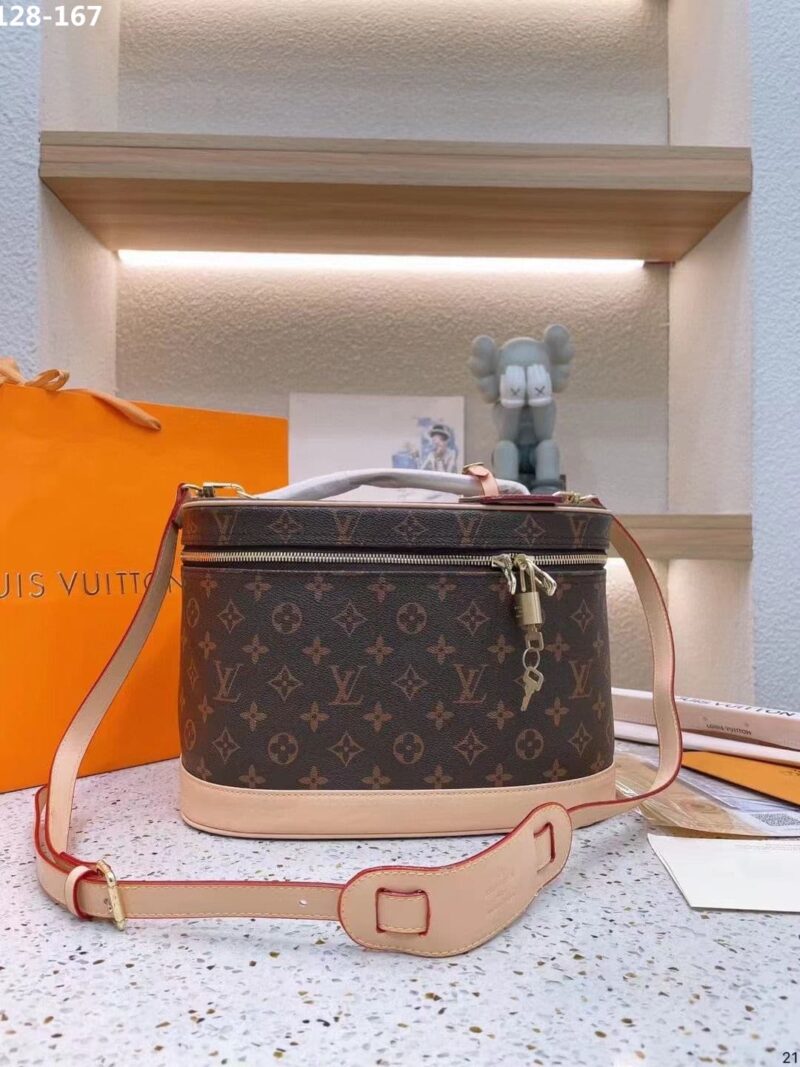 Alternative view of LOUIS VUITTON NICE VANITY MONOGRAM BROWN AND BEIGE 32CM M44935