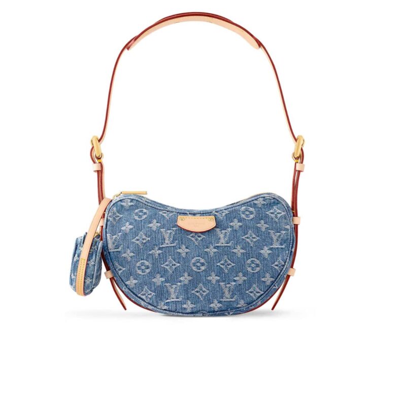 LOUIS VUITTON CROISSANT MM MONOGRAM DENIM 25CM M46856