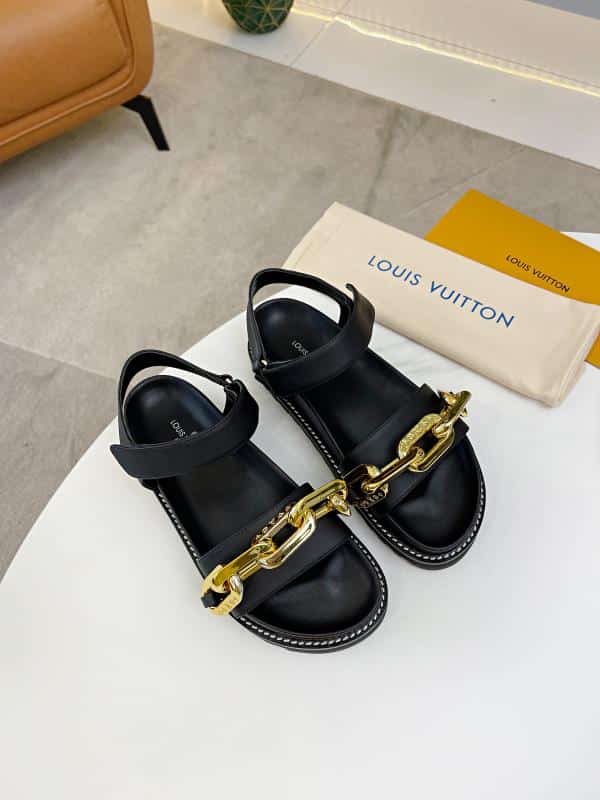 Alternative view of LOUIS VUITTON PASEO FLAT COMFORT SANDAL BLACK A8VRZ